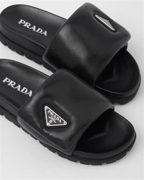 prada brown slides|prada slides on sale.